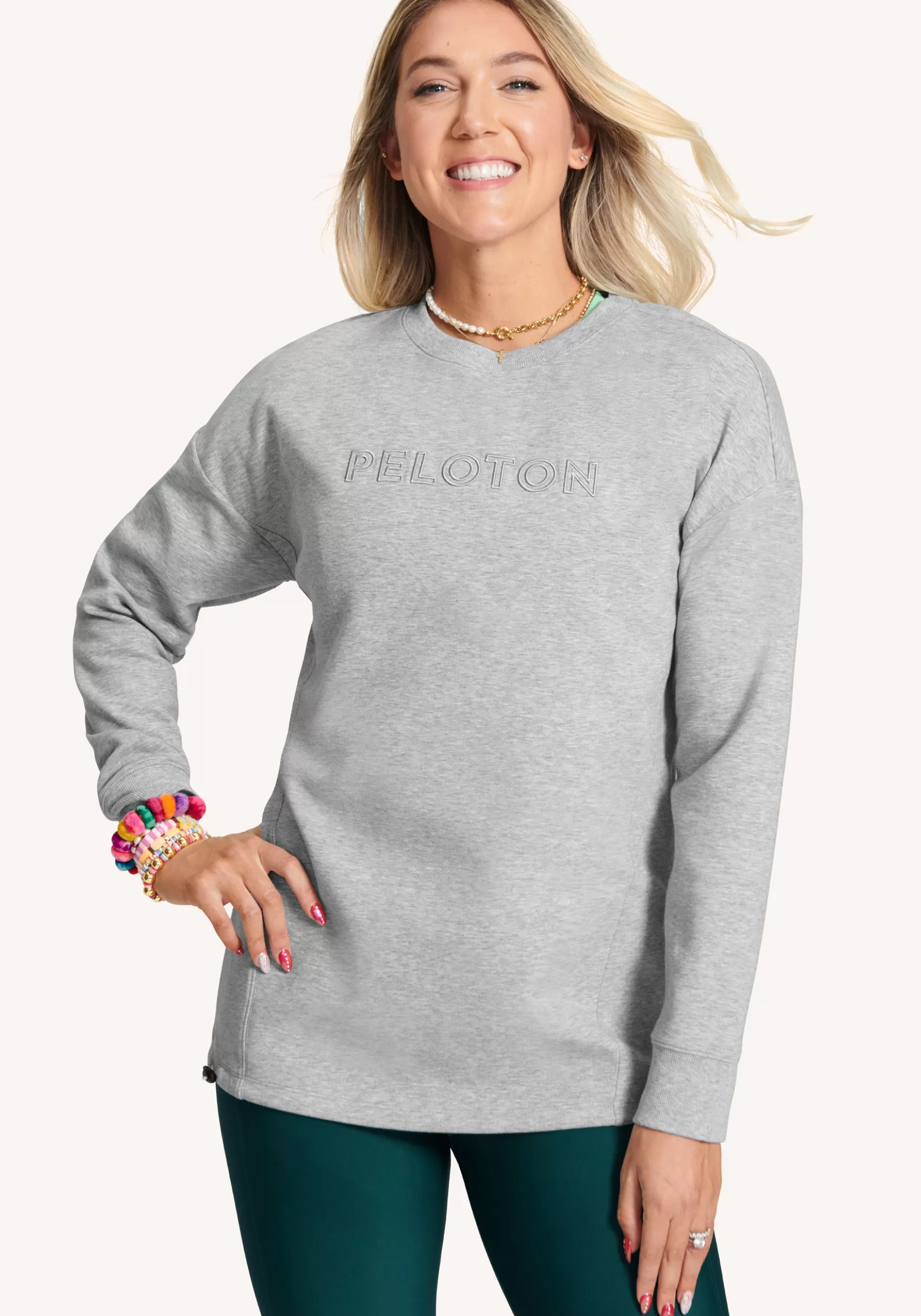 New Double Knit Crewneck Pullover Women Tops