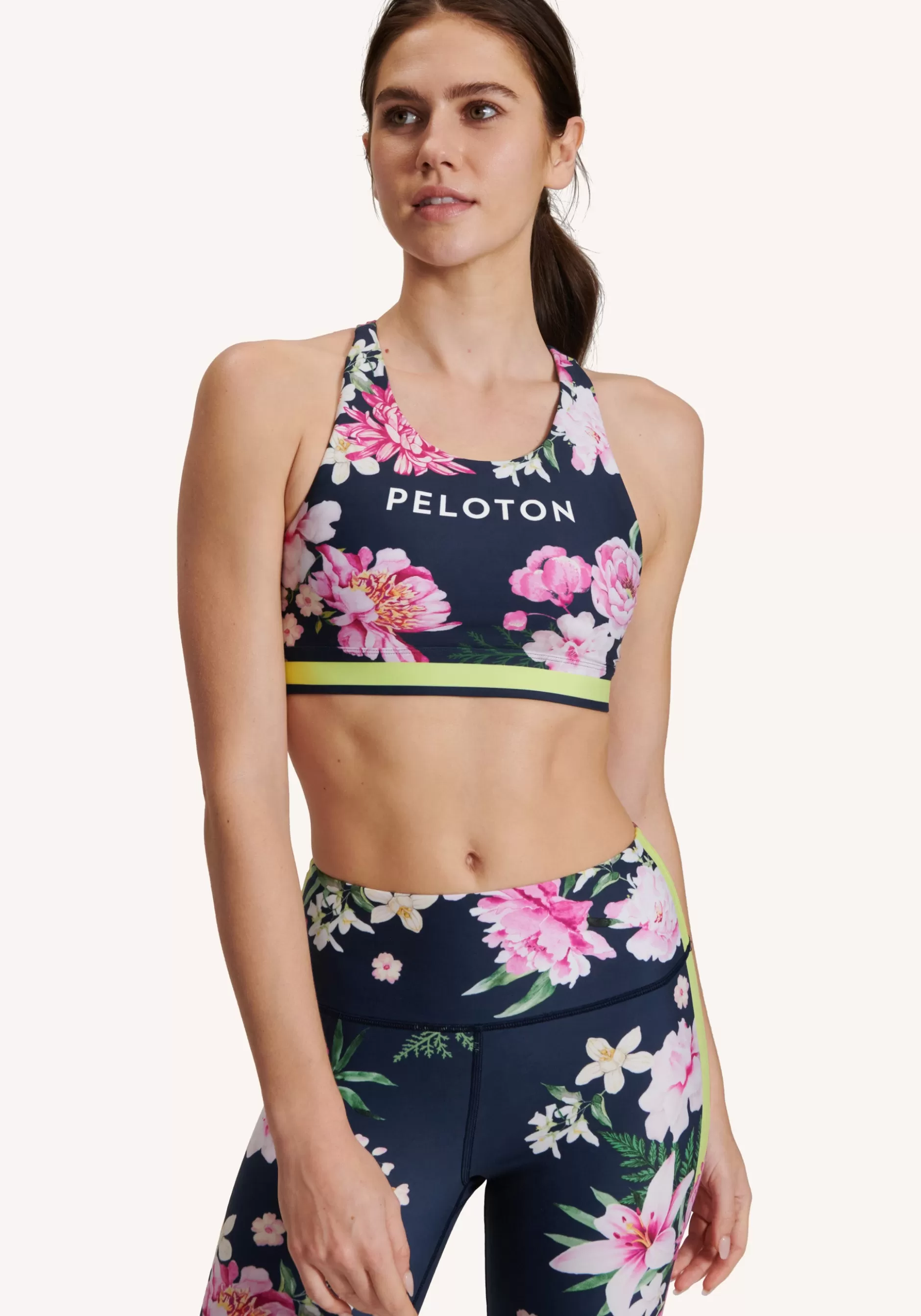 Online Here Now Exploded Floral High Neck Bra Women Bras