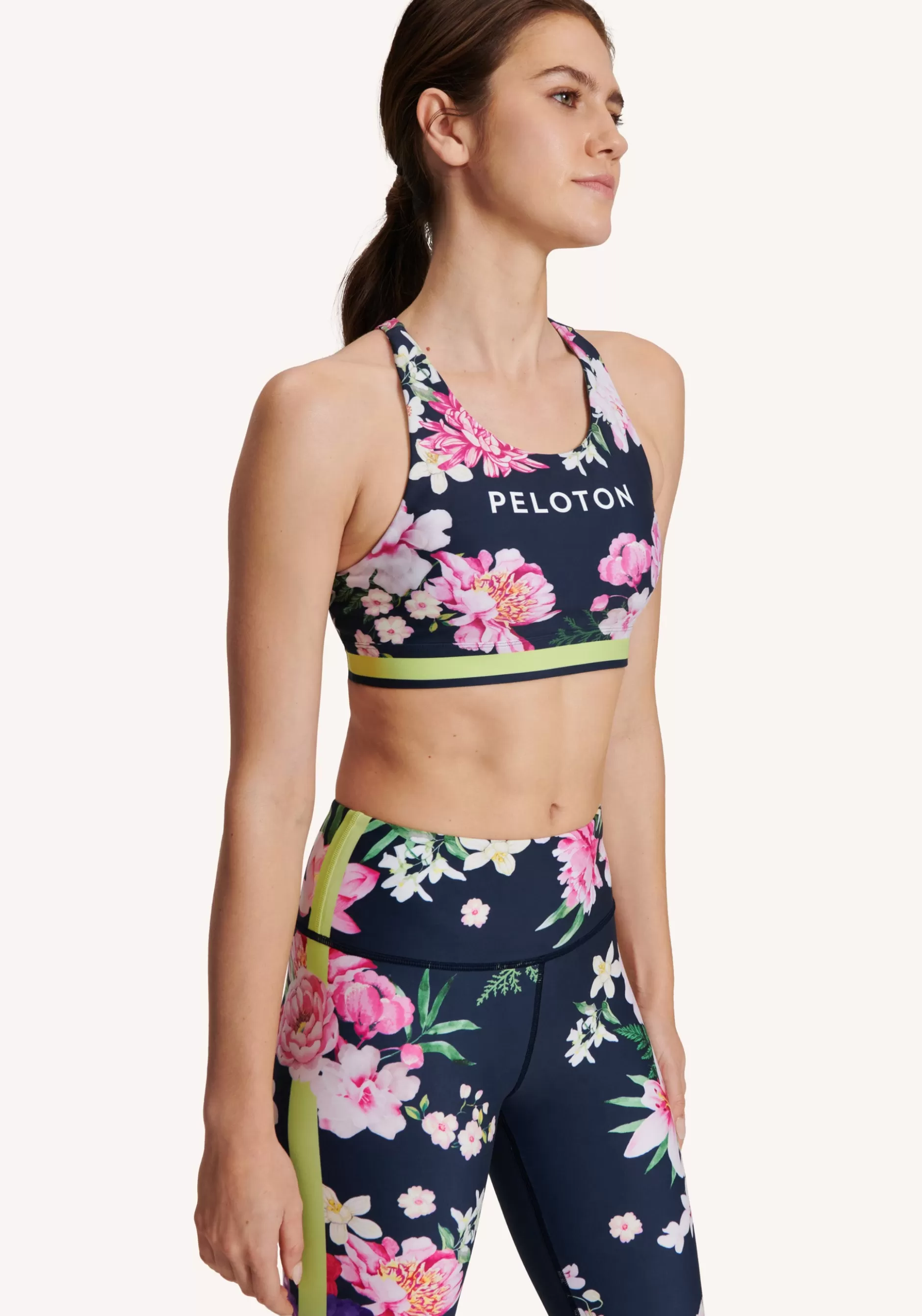 Online Here Now Exploded Floral High Neck Bra Women Bras