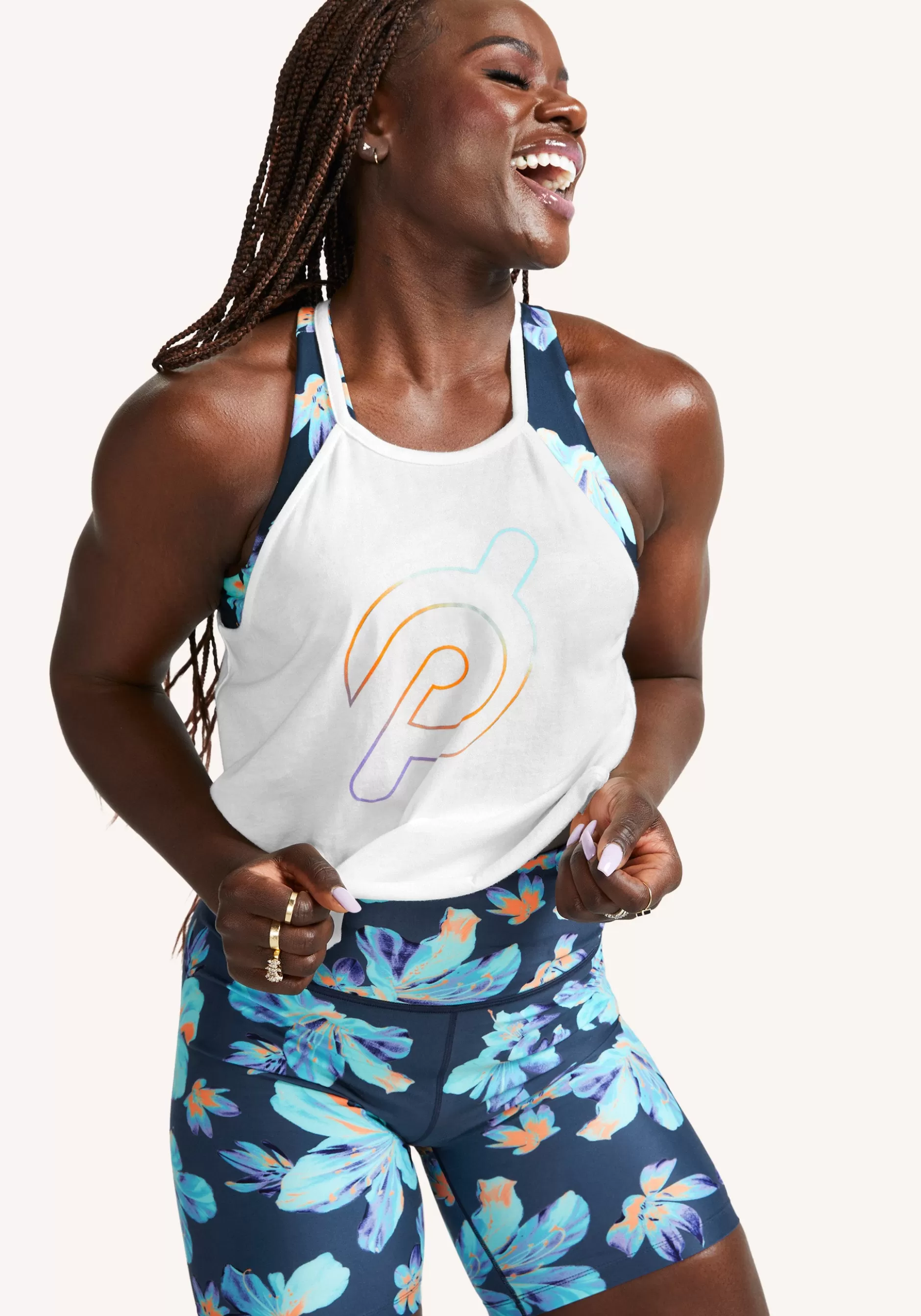 New Powerzone Bib Cropped Tank Women Tops